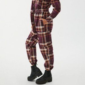 NWT Urban Outfitters Adam Plaid Jumpsuit size XS